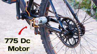 400₹ में बनाए Electric cycle ||  How to make Electric cycle using 775 DC motor