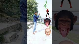 Head to Dame tu cosita Alien, spiderman, gorilla & girl dance - vfx magic video#shorts