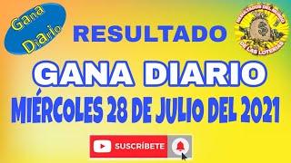 RESULTADO GANA DIARIO DEL DÍA MIÉRCOLES 28 DE JULIO DEL 2021 /LOTERÍA DE PERÚ/