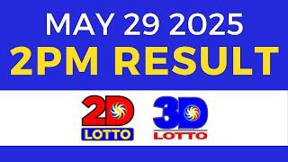 Lotto Result Today 2pm May 29 2025 PCSO