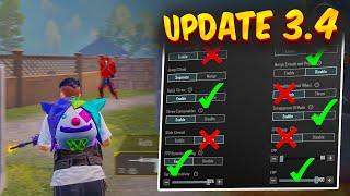 Best Settings & Sensitivity to Improve Headshots and Hip-Fire New Update 3.4  | PUBG MOBILE / BGMI