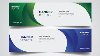 How to Create Modern Banner Design in Adobe Illustrator | Adobe Illustrator CC 2020