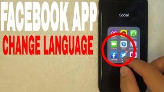   How To Change Language On Facebook App 