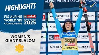 Dominant Brignone gives Italy its first Women's GS title since 1997 | Saalbach 2025