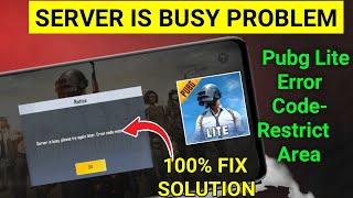 Server is busy Pubg Mobile Lite | Pubg Mobile Lite Server Is Busy Please Try Again Later Problem Fix