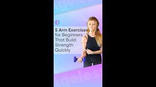 Best 5 Arm Exercises for Beginners (Build Strength Quickly!) #shorts