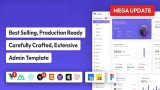 Vuejs, Nuxt, Next.js, HTML, Laravel, Asp.Net & Django Admin Dashboard Template