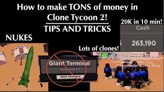 Tips and tricks in clone tycoon 2 (very fast money!)