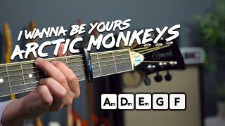 I Wanna Be Yours - Arctic Monkeys acoustic guitar tutorial