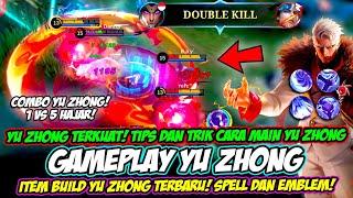 CARA MAIN BARU ITEM & BUILD YU ZHONG TERSAKIT 2023TUTORIAL & GAMEPLAY YU ZHONG MOBILE LEGENDS