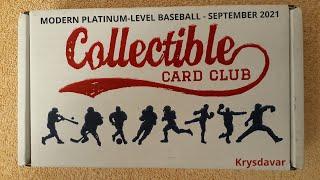 COLLECTIBLE CARD CLUB SEPTEMBER 2021:  PLATINUM-LEVEL BASEBALL SUBSCRIPTION BOX | HITS KEEP COMING!