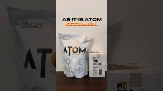 ASITIS Atom Lab Test using the MB Procheck Kit #wheyprotein #mbprocheck #shorts