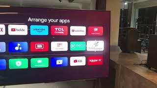 How to Move and Add Apps in TCL Google TV on Home Screen