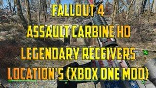 Fallout 4 Assault Carbine HD legendary Receivers Location's (Xbox One Mod)