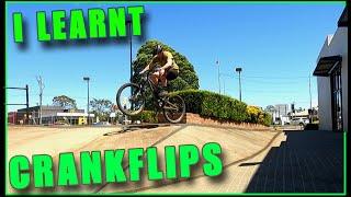 Learning to KickFlip on my Mountain bike