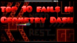 Top 10 Most Stupid Fails in Geometry Dash!-#1-IceFireYT