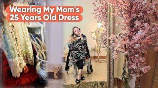 Wearing My Mom's 25 Years Old Dress With New Style | Aaj Ghar Mehman Agai aur Din Bht Busy Raha