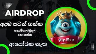 Pineye airdrop sinhala | Pin Eye telegram airdrop | telegram airdrop sinhala | Pin Eye airdrop