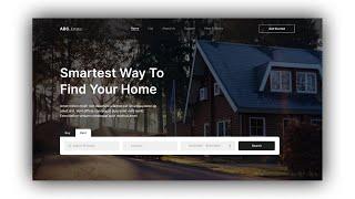 Figma Speed ​​Art - Real Estate Website Design