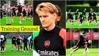 INSIDE TRAININGArsenal Team News Odegaard, Gabriel, White & Calafiori Return #arsenal #arsenalnews