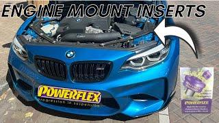 BMW M2: POWERFLEX Engine Mount Inserts Install (M2/M3/M4)