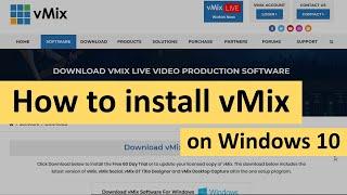 How to Install VMix on Windows 10