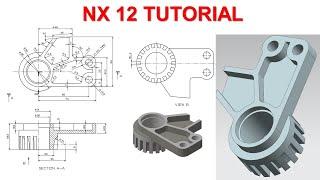 NX 12 Tutorial #54 | 3D Model Basic Beginners