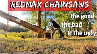 Redmax chainsaws- the good, the bad and the ugly.  4 k video