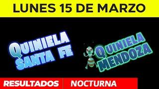 Resultados Quinielas nocturnas de Santa Fe y Mendoza Lunes 15 de Marzo