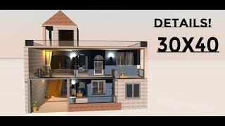 30X40 Modern house made by priya soni on build your dream house