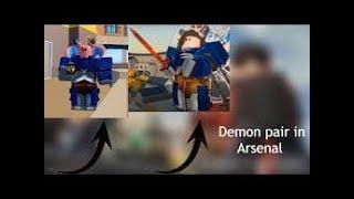 how to get the demon pair skins (Arsenal Roblox)