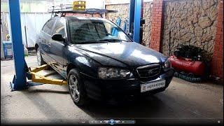 Замена ремня ГРМ и роликов на Hyundai Elantra 2,0 Хендай Элантра 2002 года