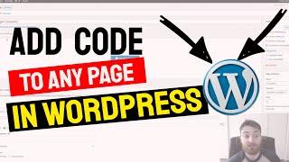 How to Add Code to Website Header on Specfic Pages in Wordpress | Free Wordpress Tutorial