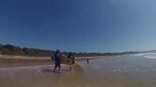 Surfing Wallabi Point NSW, Australia