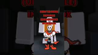 How to make PAPYRUS from UNDERTALE in ROBLOX #roblox #robloxavatar #undertale #papyrus #shorts