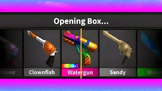 Unboxing CHROMA Watergun In Murder Mystery 2..