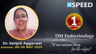 INI SS May 2025, 1st Rank AML, DM Endocrinology, Dr. Sanjoli Aggarwal., #iniss