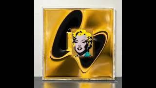 “Gilded Reverie: The Golden Echo of Marilyn”