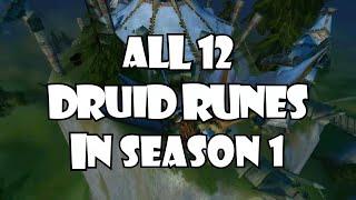 All 12 Druid Runes in Season of Discovery Phase 1