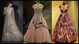 Bridal Wedding &  Party wear dresses, Gown designs, Indo western dresses for girls & women- FSHC