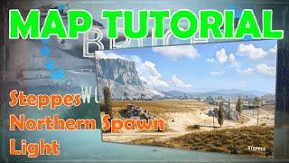 STEPPES North Light | World of Tanks Map Tutorial | WoT with BRUCE