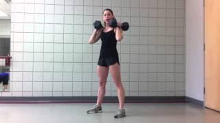 Dumbbell Thruster Demo - CrossFit