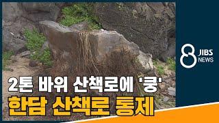 2톤 바위 산책로에 '쿵'..한담 산책로 통제 / JIBS / 제주 / 2021.06.18