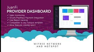 JUANFI PROVIDER DASHBOARD - Sales Monitoring showcase demo