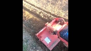 Rototiller attachment on gravely