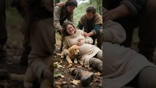 Guardian Paws  Puppy Rescues a Pregnant Woman in Trouble dog rescue #cartoon #goldenretreiver#cute