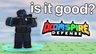 BB Gunner Tower Review Doomspire Defense [REWRITE] | ROBLOX