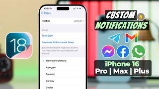 iPhone 16 Pro Max/Plus: How to Change Messages Notification Sound! [iOS 18]