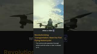 This Flying Motorcycle Will Change Everything! #FlyingMotorcycle#SkyRider#FutureMobility#FlyingCars