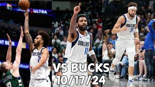 Dallas Mavericks Team Highlights vs the Bucks (2024 Preseason)